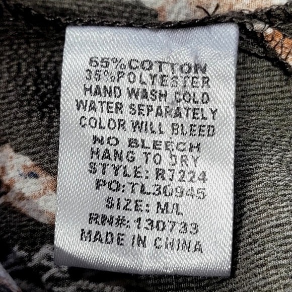 M/L Kimono Pom Pom Hem Floral  Brown Boho Beachy Coverup Cottagecore - Picture 6 of 6